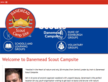 Tablet Screenshot of danemeadcampsite.org.uk